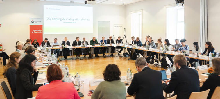 28. Sitzung des Integrationsbeirats unter dem Vorsitz des ÖIF